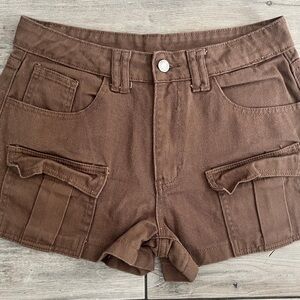 Brown Women's Cargo Shorts